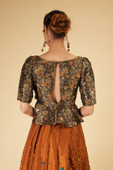 Brown Embellished Top Bottom SetDSC07159