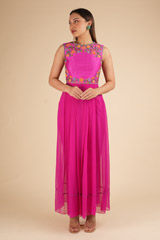 Pink Georgette Kurta SetDSC02004