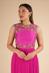 Pink Georgette Kurta SetDSC02006