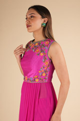 Pink Georgette Kurta SetDSC02008