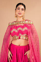 Pink Sequins Lehenga SetDSC09637
