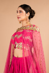 Pink Sequins Lehenga SetDSC09638