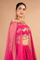 Pink Sequins Lehenga SetDSC09641