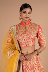Red Embroidered LehengaDSC06781