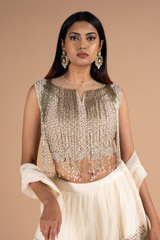 Ivory embellished lehenga setDSC06766