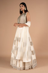 Ivory embellished lehenga setDSC06770