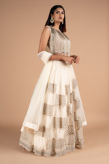 Ivory embellished lehenga setDSC06773