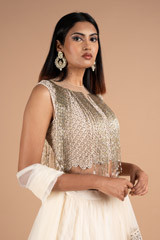 Ivory embellished lehenga setDSC06774