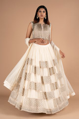 Ivory embellished lehenga setDSC06776