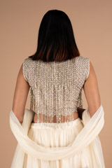 Ivory embellished lehenga setDSC06779