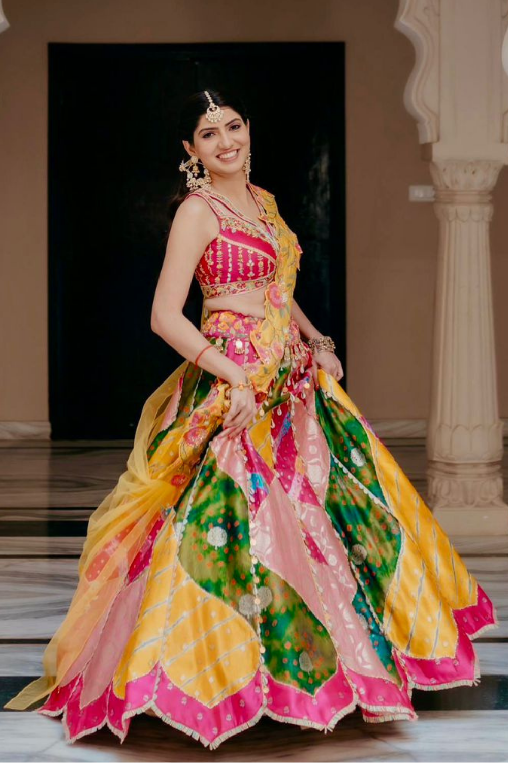 Multicolor Patchwork Lehenga1