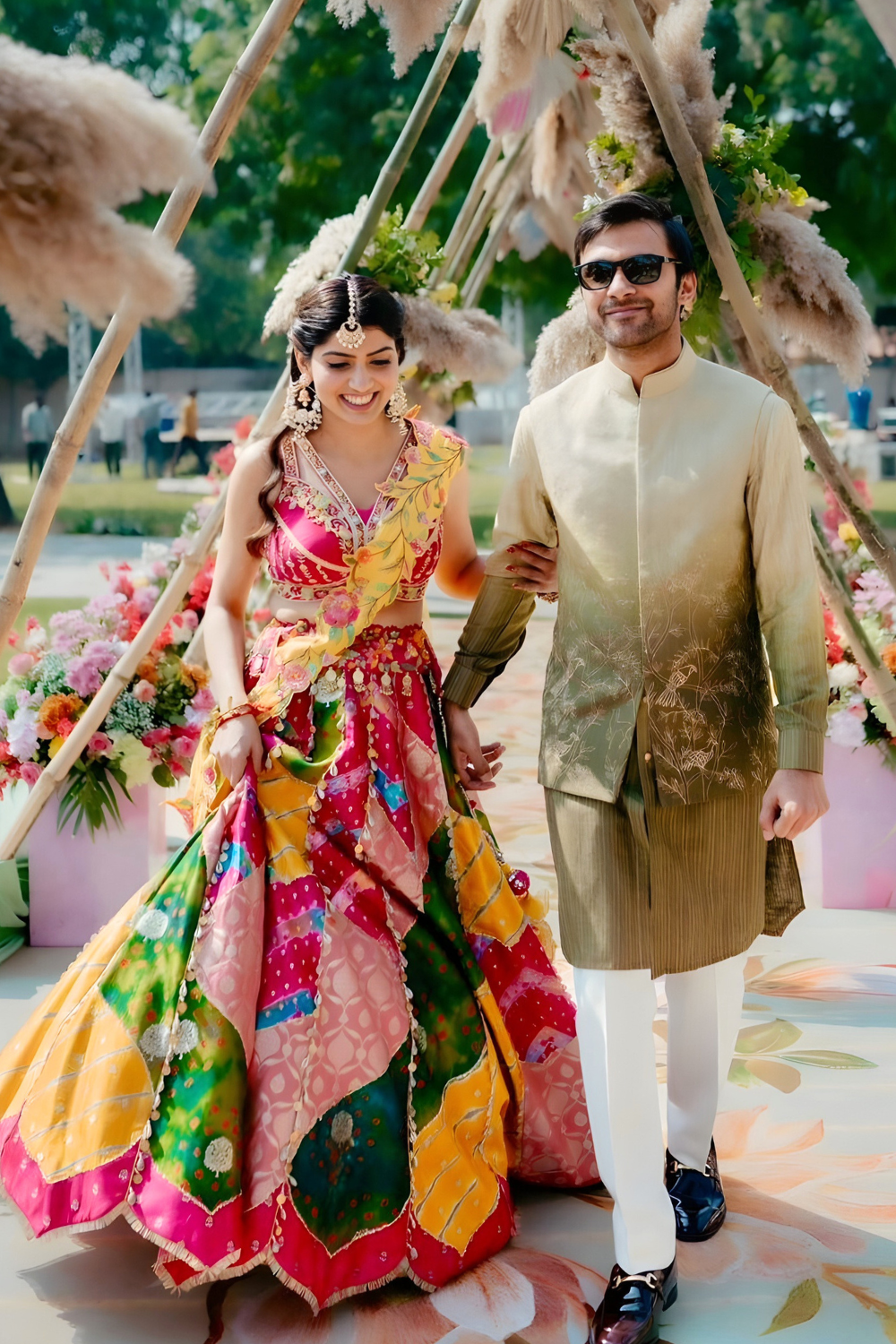 Multicolor Patchwork Lehenga2