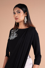 Saree Gown With Blouse And PantsDSC06984