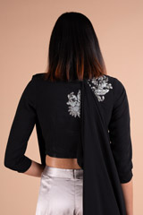 Saree Gown With Blouse And PantsDSC06990