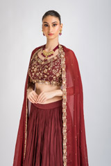 Red Embroidered Lehenga_DSC4482-Edit