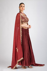 Red Embroidered Lehenga_DSC4486-Edit