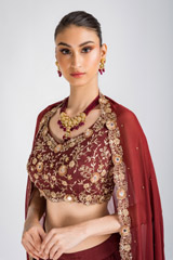 Red Embroidered Lehenga_DSC4489-Edit