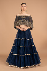 Blue Net Top Bottom Set