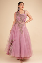 One-shoulder Pleated GownDSC01827