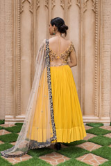 Mustard Floral Embroidered Lehenga_DSC99832-Edit
