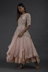 Peach Peplum Gown_SUB8812