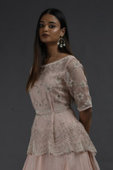 Peach Peplum Gown_SUB8813