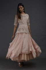 Peach Peplum Gown_SUB8814