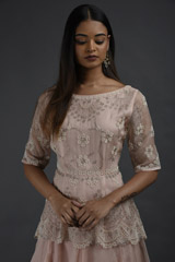 Peach Peplum Gown_SUB8819