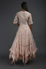 Peach Peplum Gown_SUB8825