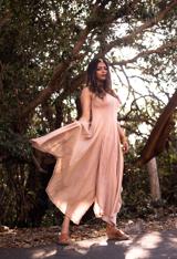 Peach Textured Dress