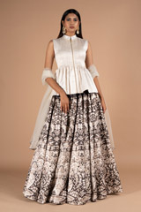 Vase Printed Lehenga