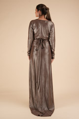Metallic Copper Brown  GownDSC00813