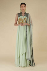 Mint Green V Neck Anarkali125_video