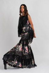 Black Floral Printed Gown_DSC7702-Edit