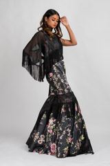 Black Floral Printed Gown_DSC7705-Edit