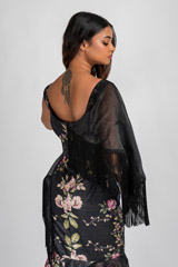 Black Floral Printed Gown_DSC7712-Edit