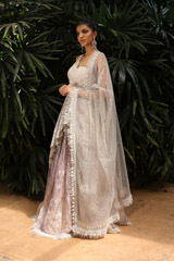 Beige Embellished Lehenga With  Peplum TopIMG_0769