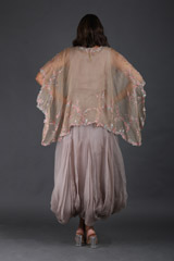 Grey Balloon Gown With A CapeIMG_4930