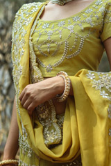 Yellow Embroidered LehengaIMG_9760