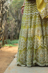 Yellow Embroidered LehengaIMG_9764