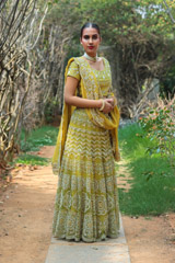 Yellow Embroidered LehengaIMG_9766