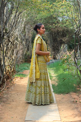 Yellow Embroidered LehengaIMG_9768