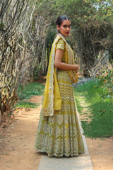 Yellow Embroidered LehengaIMG_9772