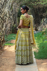 Yellow Embroidered LehengaIMG_9782