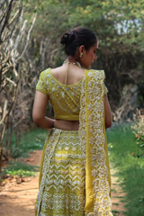 Yellow Embroidered LehengaIMG_9786