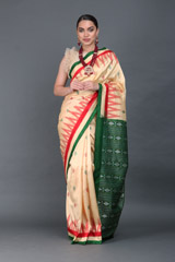 Yellow Ikat Silk Saree1273_video