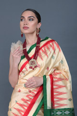 Yellow Ikat Silk SareeIMG_6214