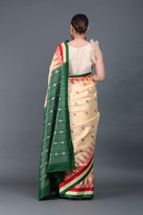 Yellow Ikat Silk SareeIMG_6225