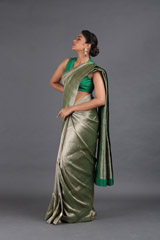 Green Brocade SareeIMG_5152