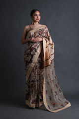 Chandan Anardana Organza Saree1284_video